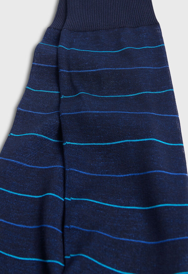Paul Stuart Cotton Horizontal Stripe Sock, image 3