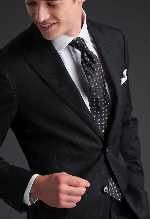 Paul Stuart Wool Windowpane Suit, image 9