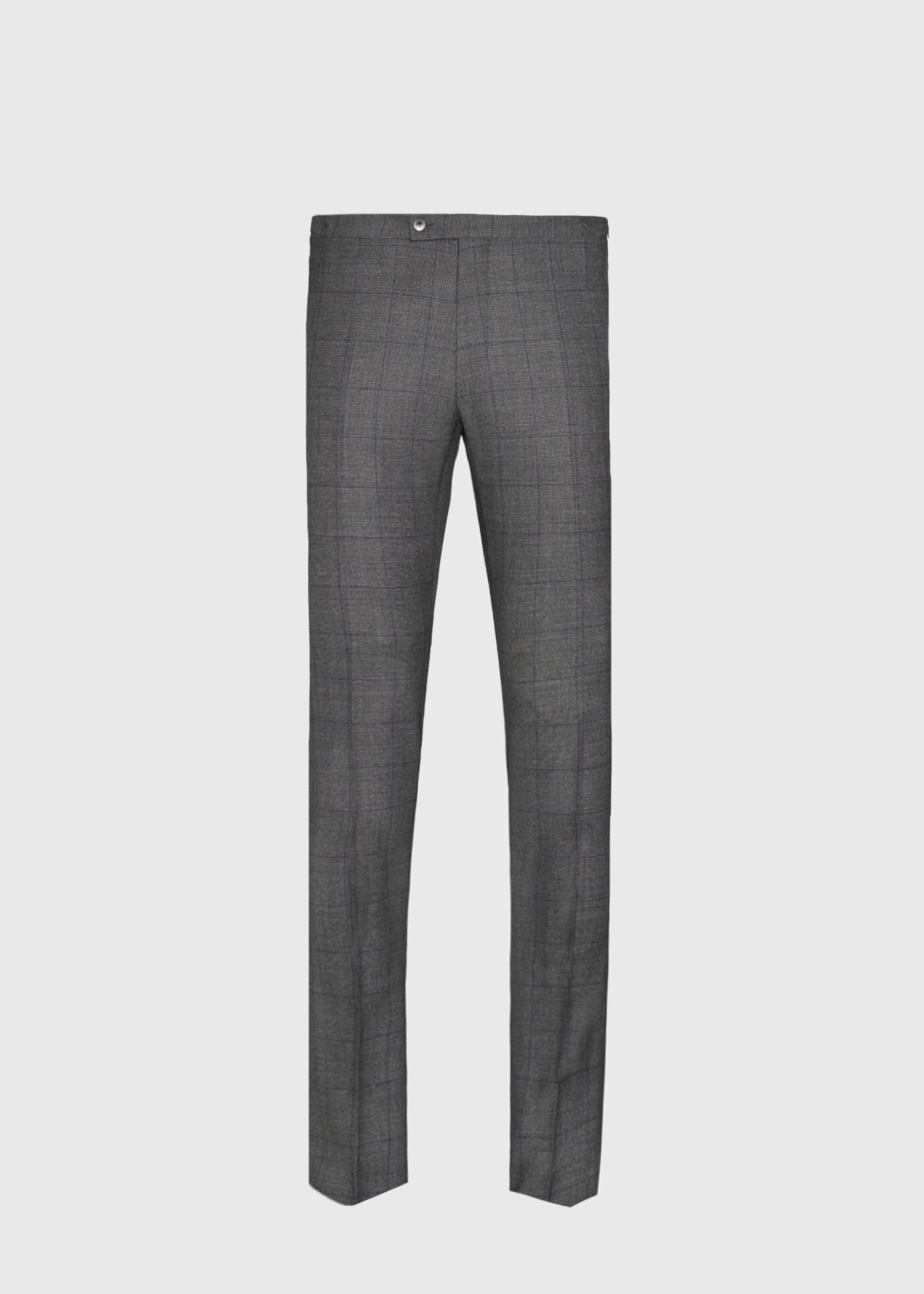 Grey Nailhead Double Breasted Suit