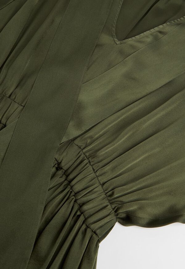 Paul Stuart Washed Silk Kimono Sleeve Dress, image 2