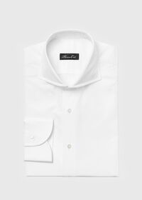 Paul Stuart White Cotton Dress Shirt, thumbnail 1