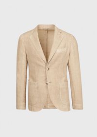 Paul Stuart Phineas Cole Khaki Solid Linen Suit, thumbnail 3