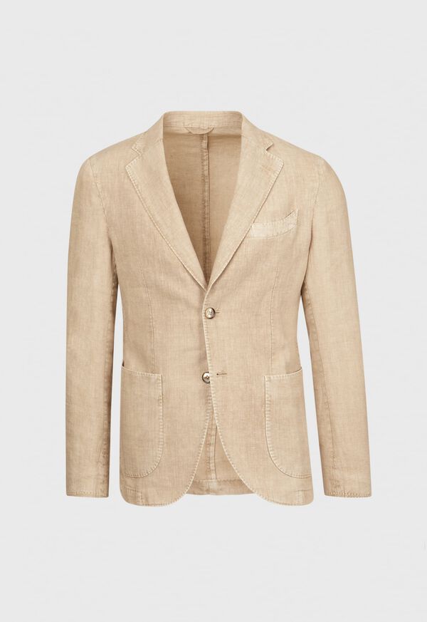 Paul Stuart Phineas Cole Khaki Solid Linen Suit, image 3