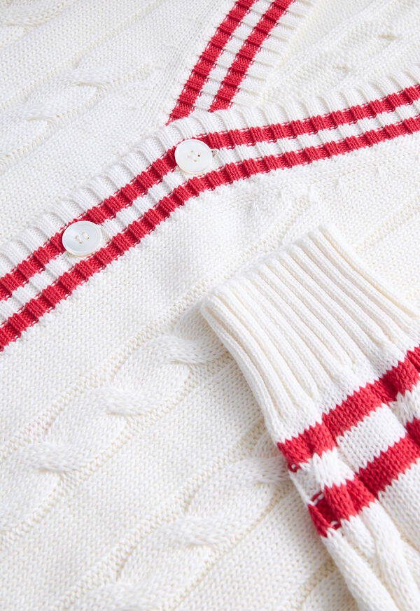 Paul Stuart Cotton Tennis Cardigan, image 2