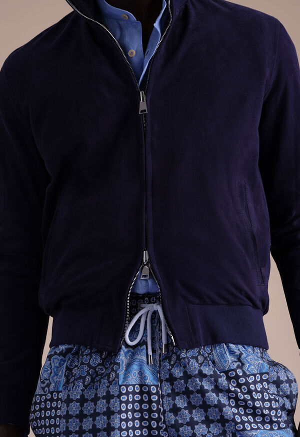 Paul Stuart Reversible Suede Bomber Jacket, image 3