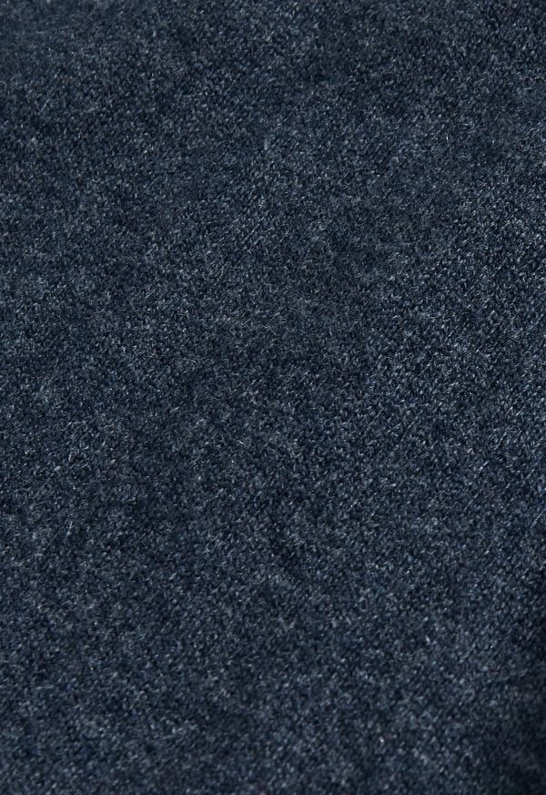 Paul Stuart Cashmere Quarter Zip With Suede Trim, image 3