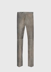 Paul Stuart Grey Leather Pant, thumbnail 1