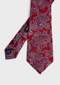 Paul Stuart Satin Paisley Tie, thumbnail 1