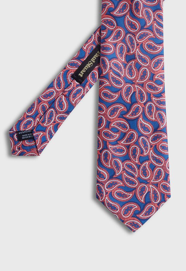 Paul Stuart Printed Silk Tossed Paisley Tie, image 1