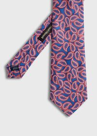 Paul Stuart Printed Silk Tossed Paisley Tie, thumbnail 1