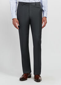 Paul Stuart Dark Grey Super 110s Wool Trouser, thumbnail 2