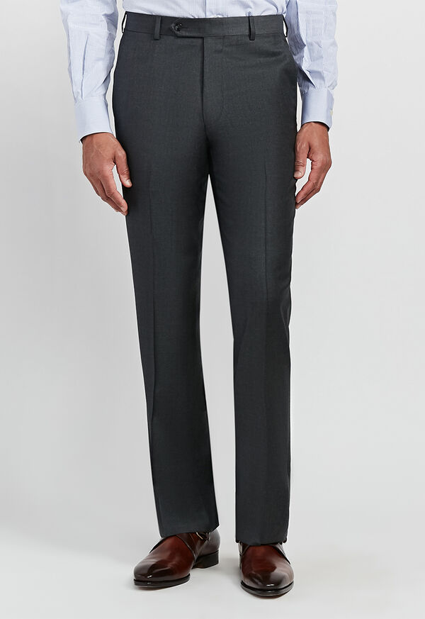 Paul Stuart Dark Grey Super 110s Wool Trouser, image 2