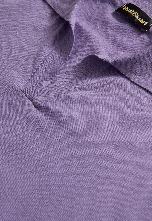 Paul Stuart Open Collar Cotton Polo, image 2