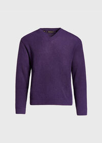Paul Stuart Classic Alpaca Links V-Neck Sweater, thumbnail 18