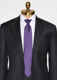 Paul Stuart Micro Medallion Textured Tie, thumbnail 2