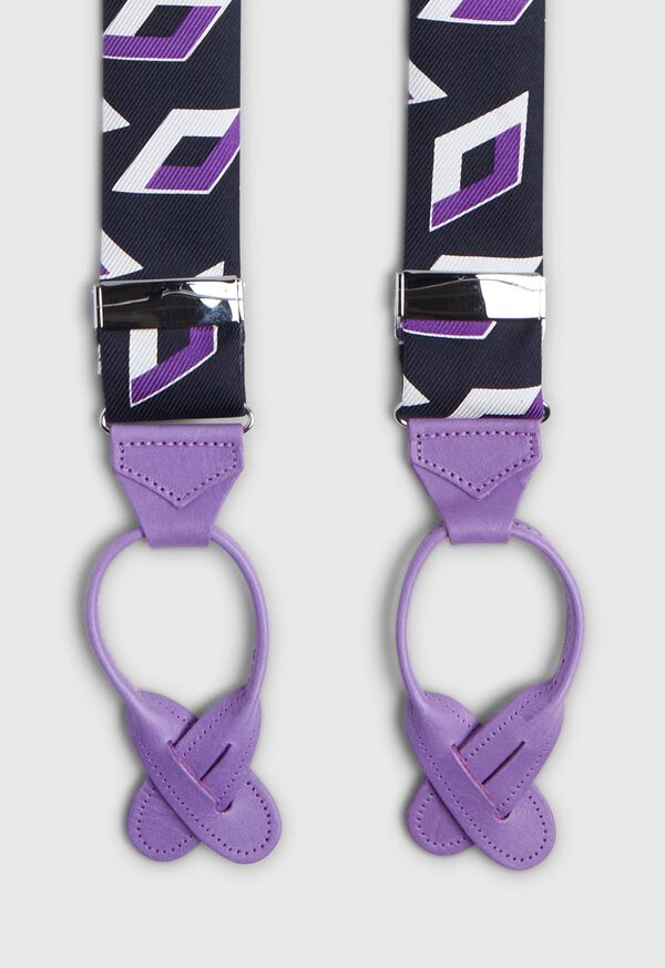 Silk Geometric Diamond Braces