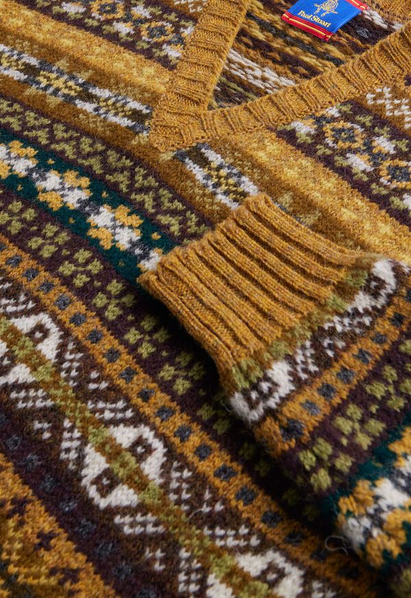 Paul Stuart Fair Isle Shetland Wool Sweater, image 2