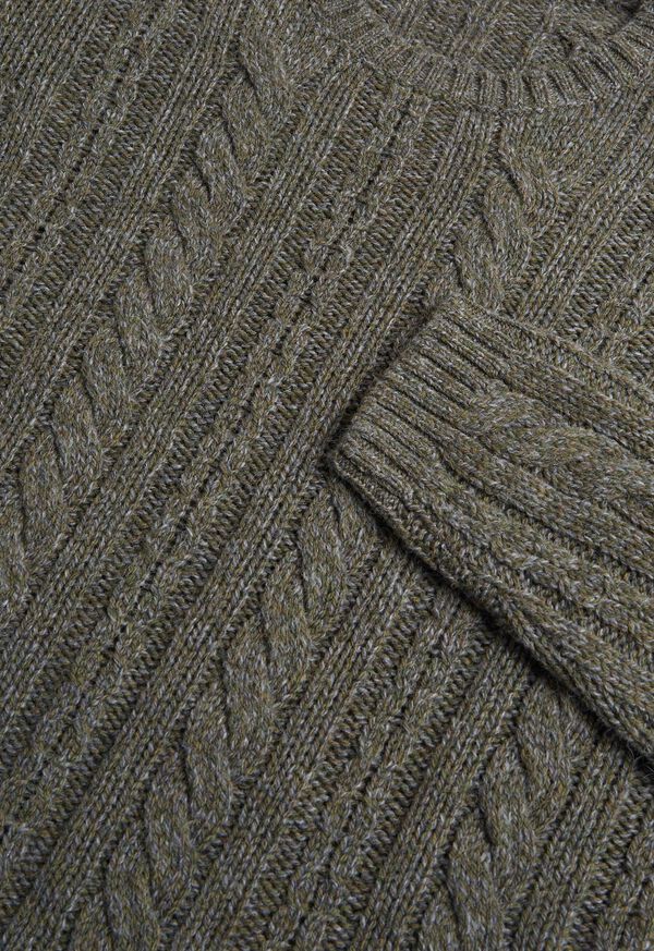 Paul Stuart Mélange Cable Crewneck Sweater, image 2