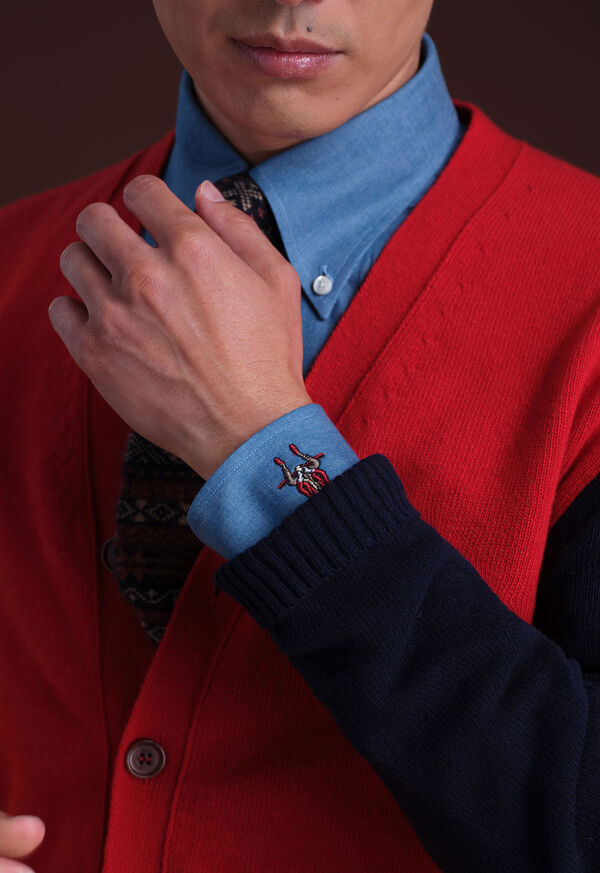 Paul Stuart Cotton Washed Denim Sport Shirt, image 2