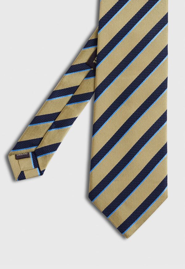 Paul Stuart Silk Jacquard Stripe Tie, image 1