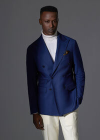 Paul Stuart Silk & Wool Double Breasted Jacket, thumbnail 2