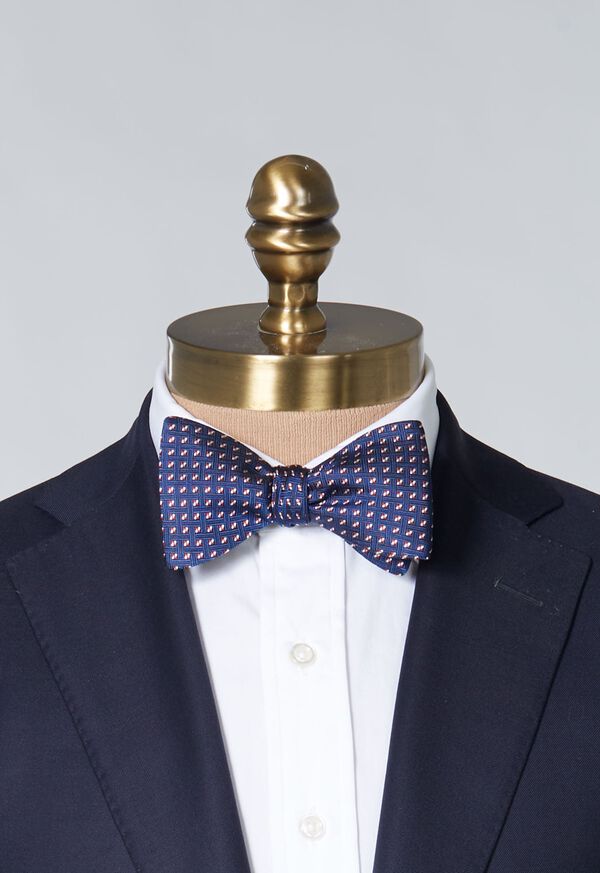 Paul Stuart Woven Silk Medallion Bow Tie, image 2