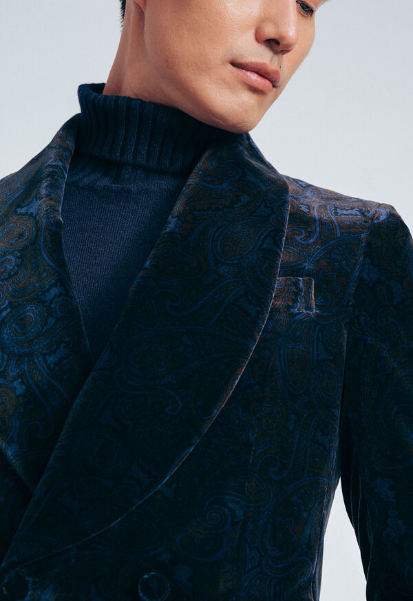 Paul Stuart Paisley Velvet Dinner Jacket, image 5