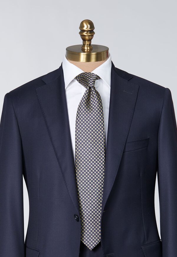 Paul Stuart Silk Jacquard Small Medallion Tie, image 2