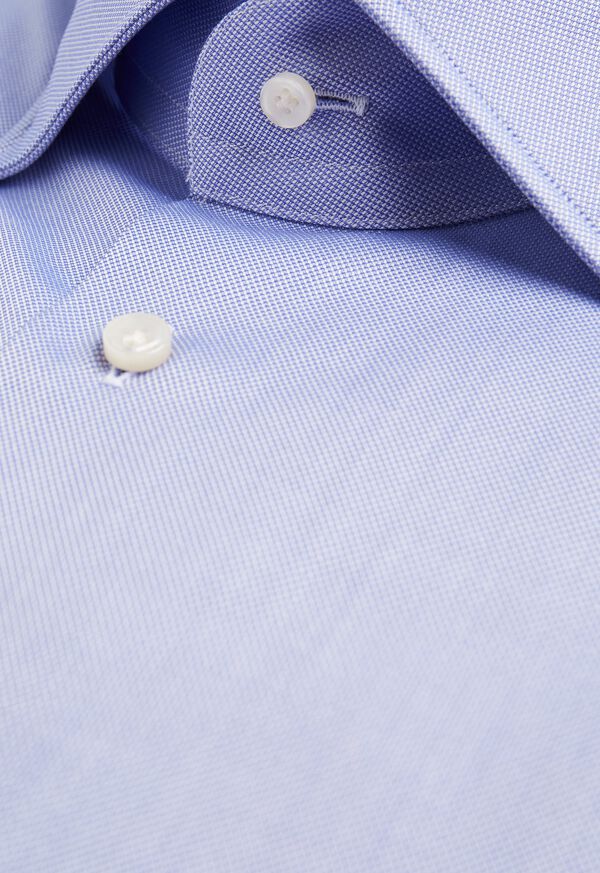Paul Stuart Solid Spread Collar Dress Shirt, image 2