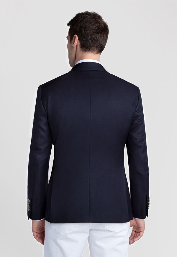 Paul Stuart Solid Blazer with Gunmetal Buttons, image 5