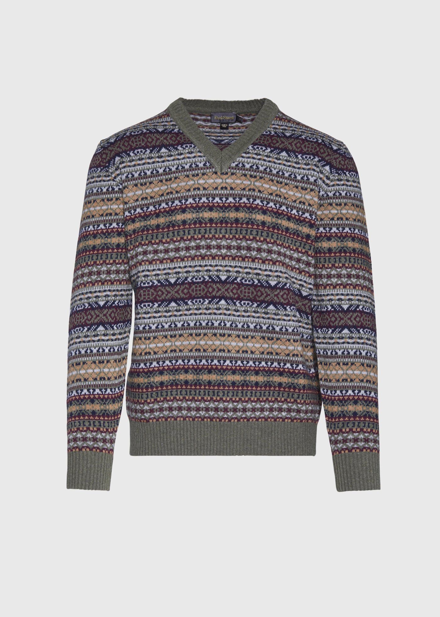 Fair Isle V neck Sweater