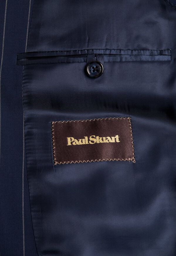 Paul Stuart Navy and White Stripe Travel Suit, image 4