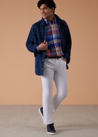 Paul Stuart Five Pocket Satin Finish Cotton Pant, thumbnail 2
