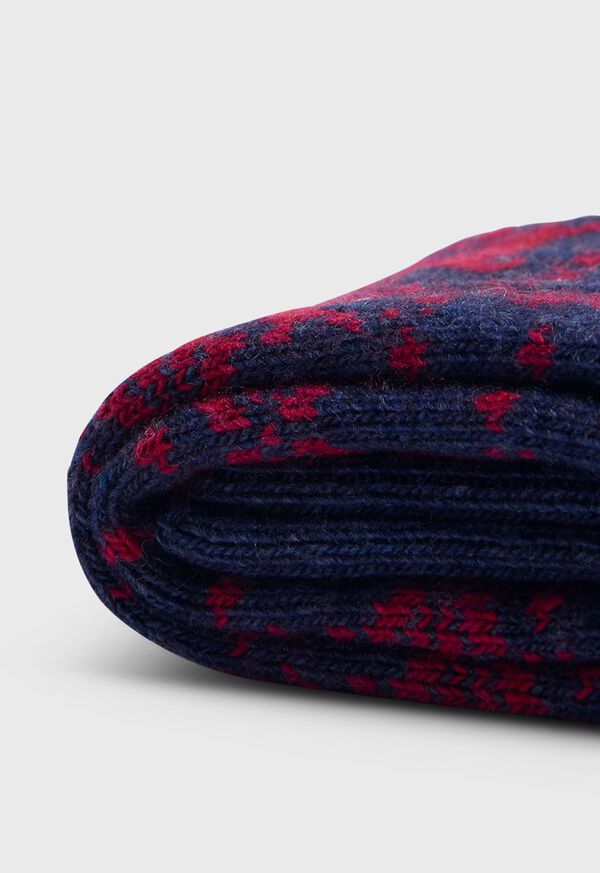 Paul Stuart <div>Wool Blend Reindeer &amp; Snowflake Sock</div>, image 2