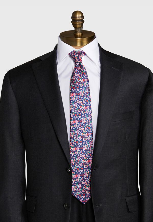 Paul Stuart Allover Floral Tie, image 2