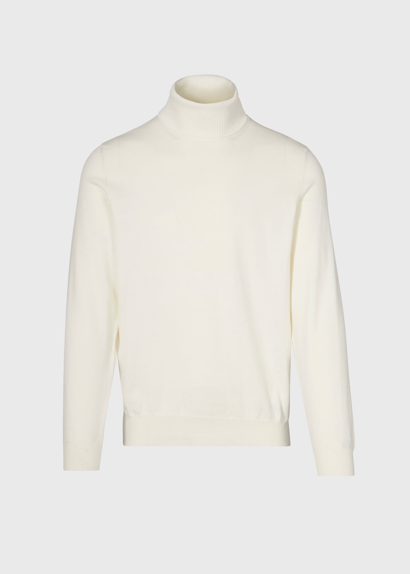 White cotton turtleneck sweater shop