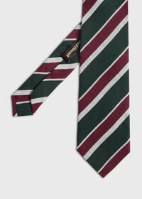 Paul Stuart Printed Linen Three Color Stripe, thumbnail 1