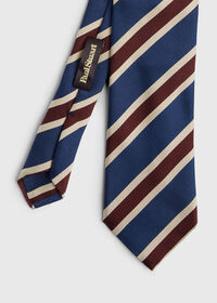 Paul Stuart Three Color Wide Stripe Tie, thumbnail 2
