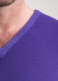 Paul Stuart Washed Rice Stitch V-Neck Sweater, thumbnail 2