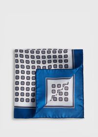 Paul Stuart Silk Small Medallion Pocket Square, thumbnail 1