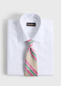 Paul Stuart Woven Silk Oxford Stripe Tie, thumbnail 2
