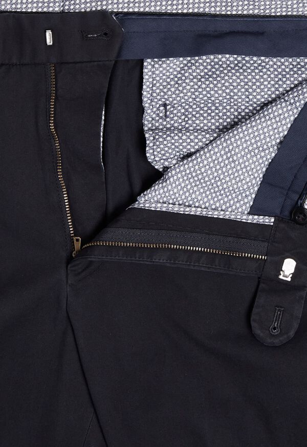 Paul Stuart Navy Cotton Stretch Pant, image 2