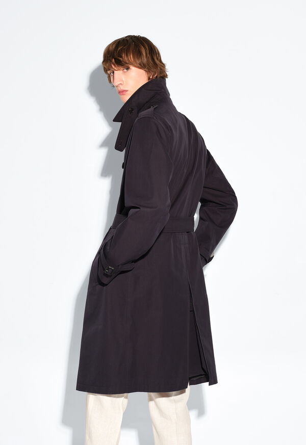 Paul Stuart Double Breasted Cotton Trench Coat, image 3