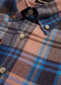 Paul Stuart Exaggerated Plaid Flannel Sport Shirt, thumbnail 2