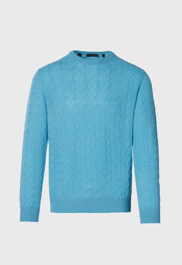 Paul Stuart Cashmere Cable Crewneck Sweater