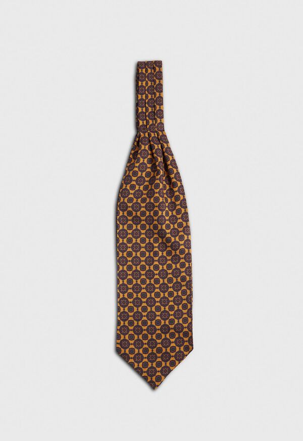 Paul Stuart Tossed Medallion Silk Ascot, image 1