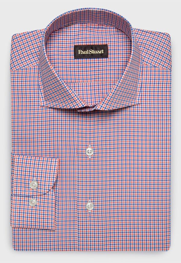 Paul Stuart Cotton Mini Check Sport Shirt, image 1