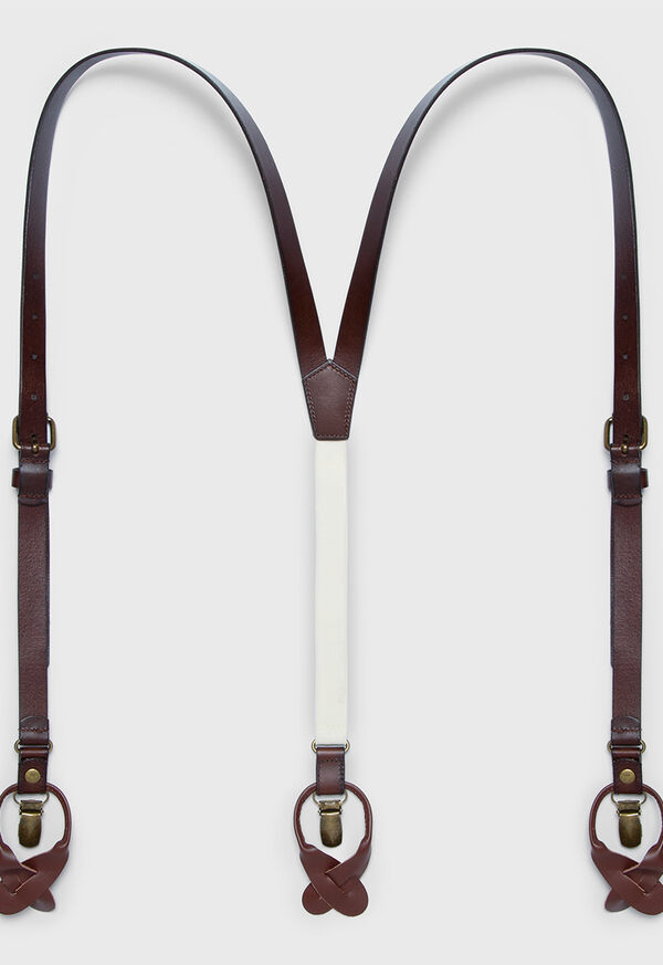Paul Stuart Leather Braces, image 1