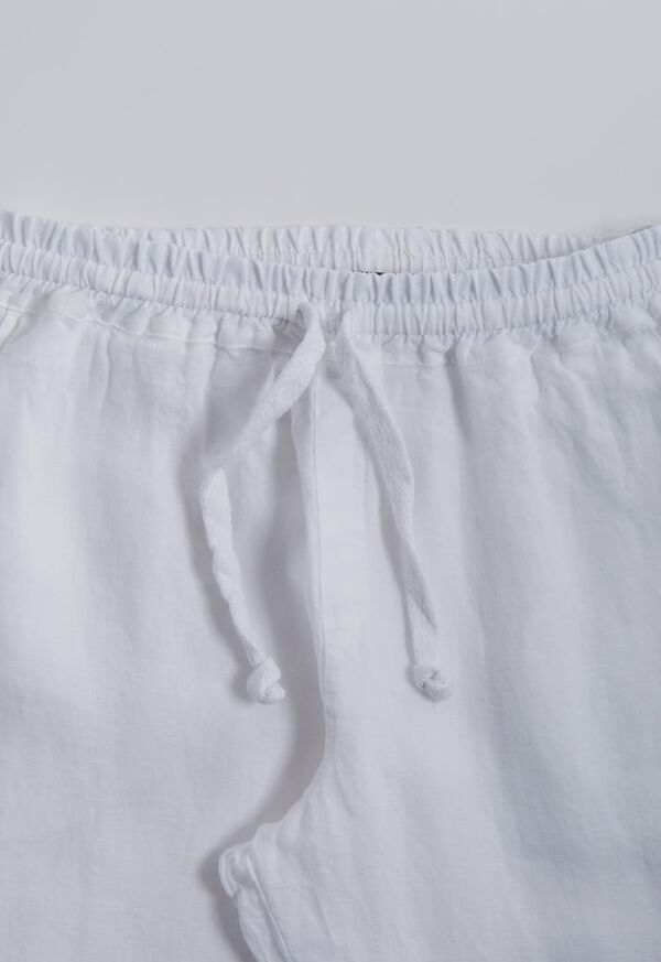 Paul Stuart Washed Linen Drawstring Casual Pant, image 2