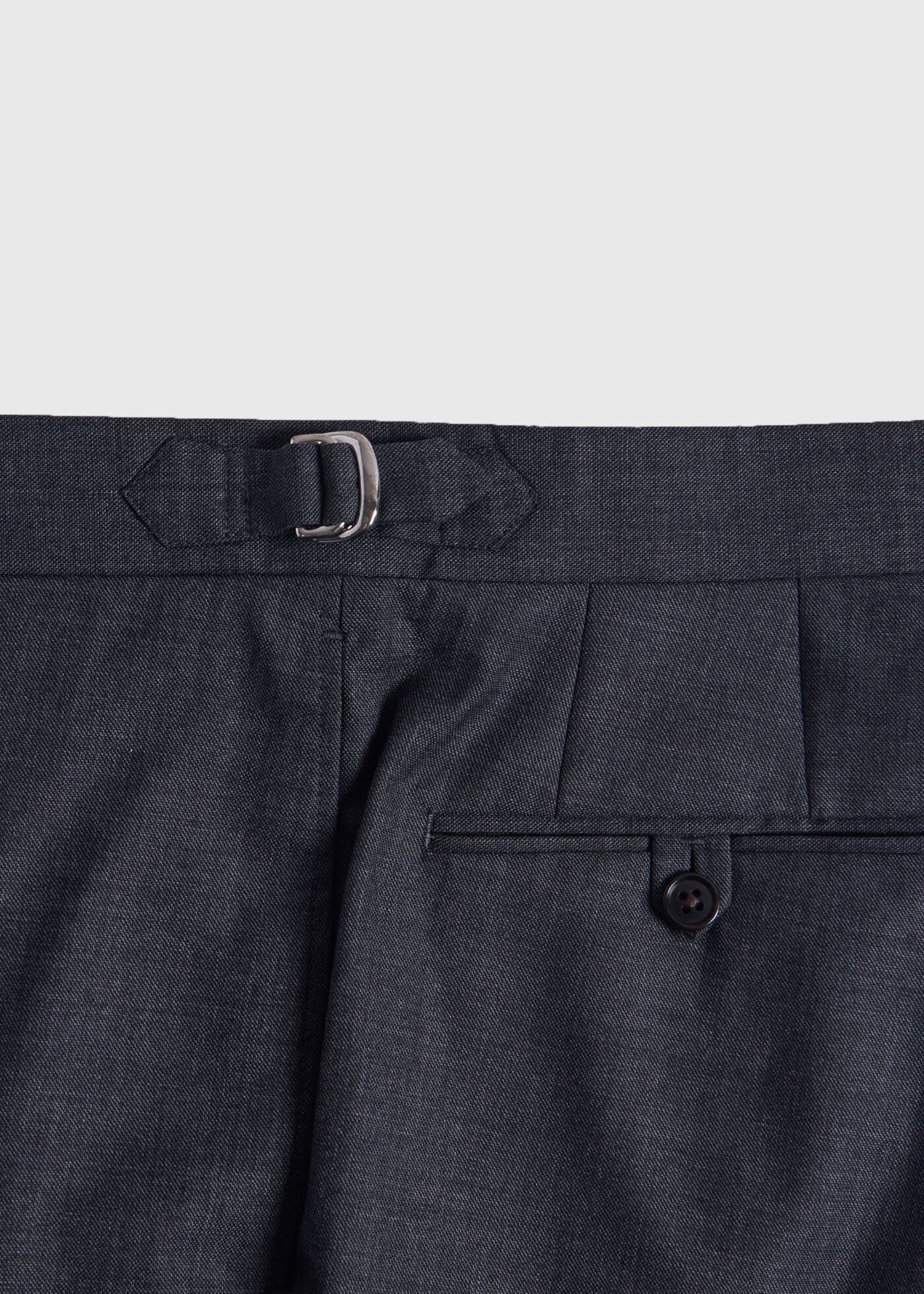 トップス 90s- paul stuart black linen shirt Band Collar Washed Linen Shirt
